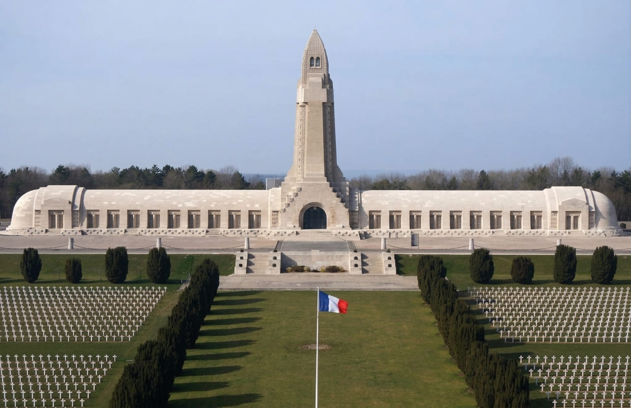 Flamme du souvenir et stèles dans un mémorial dédié aux victimes des tragédies du XXe siècle
